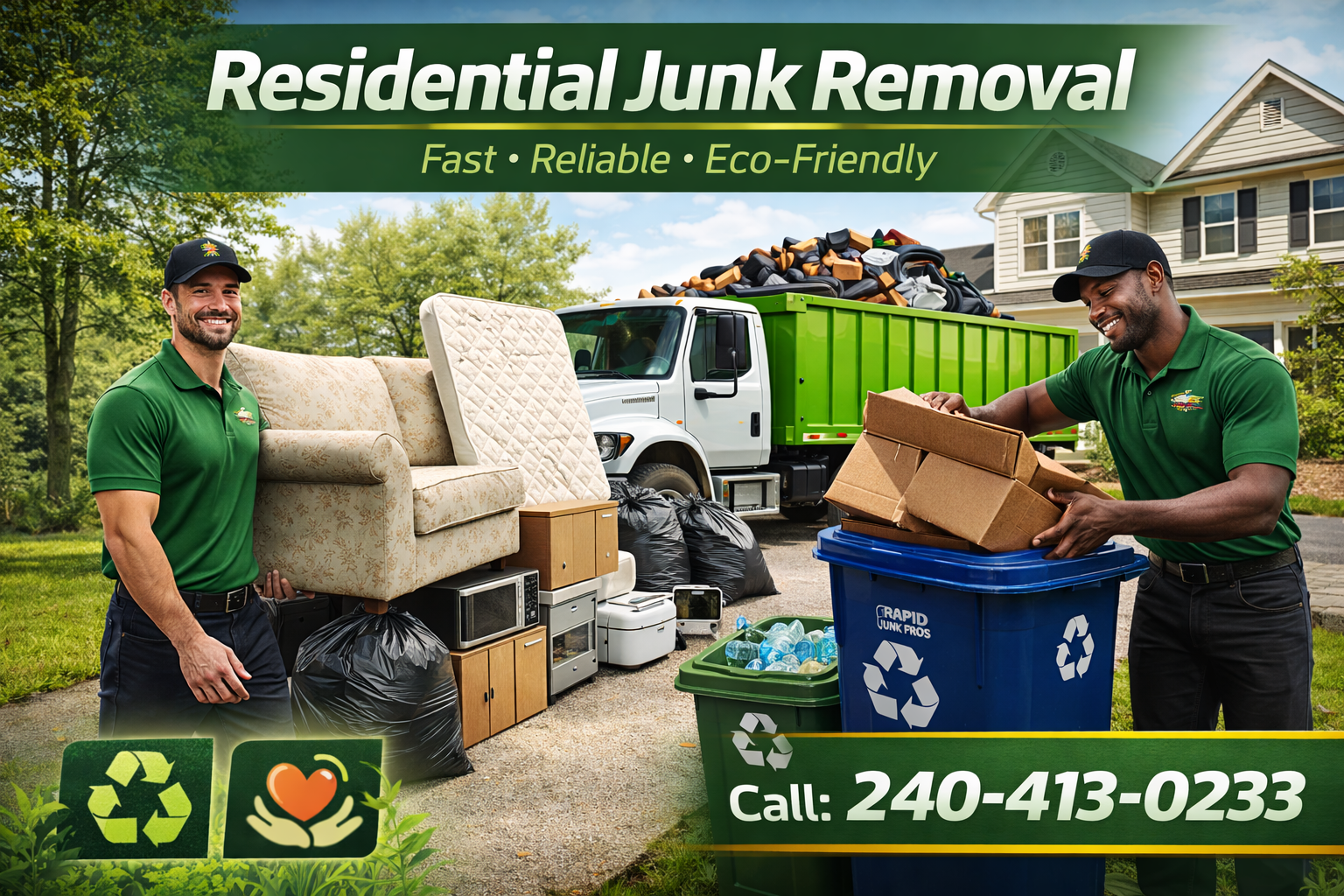 Home 3 Residential Junk Removal Services In Los Angeles, CA.