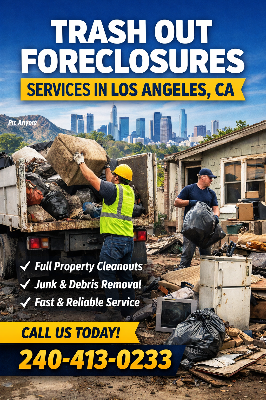 Home 25 Trash Out Foreclosures Services in Los Angeles