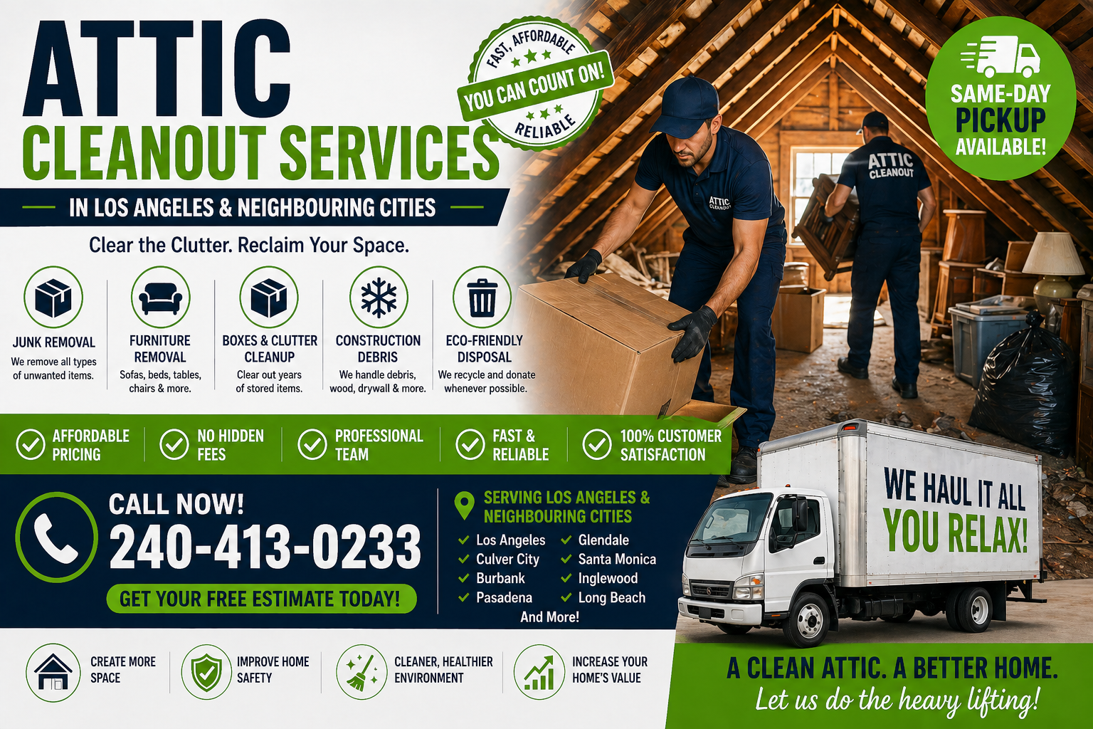 Home 24 cheap Attic Cleanout Services in Los Angeles