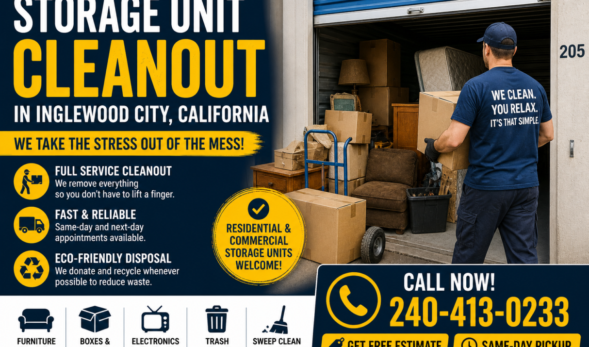 Cheap Storage Unit Cleanout in Inglewood City