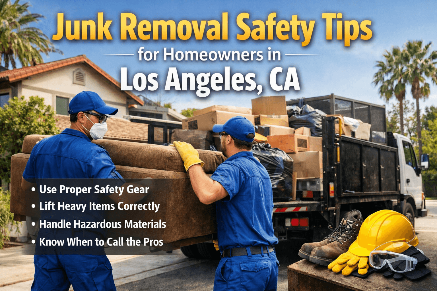 Junk Removal Safety Tips for Homeowners in Los Angeles — Rapid Junk Pros
