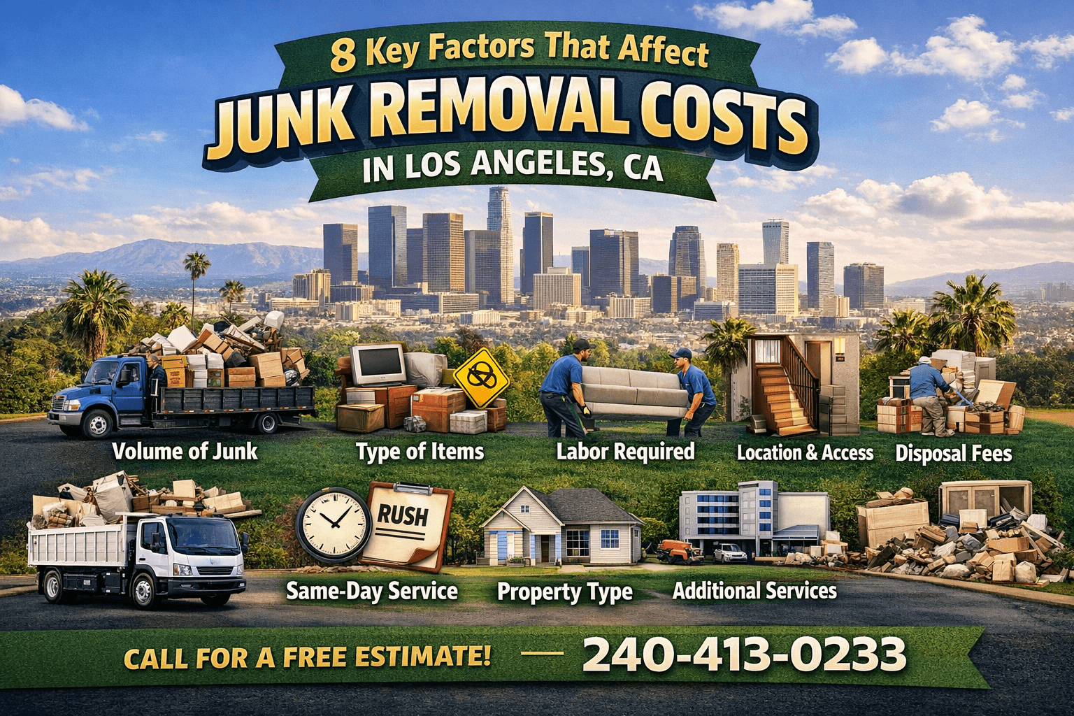8 Key Factors That Affect How Much Junk Removal Costs in Los Angeles — Rapid Junk Pros