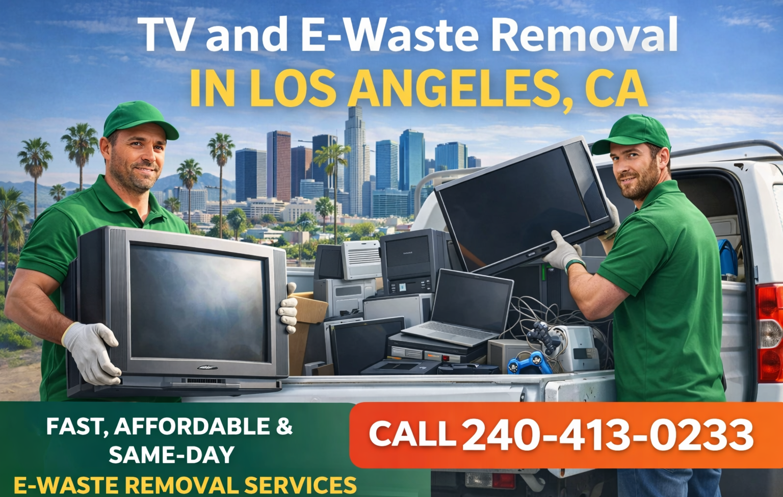 TV and E-Waste Removal in Los Angeles, CA TV and E-Waste Removal