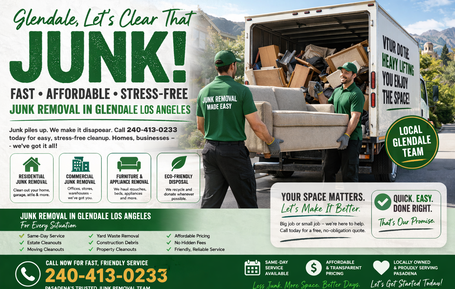 Junk Removal in Glendale Los Angeles