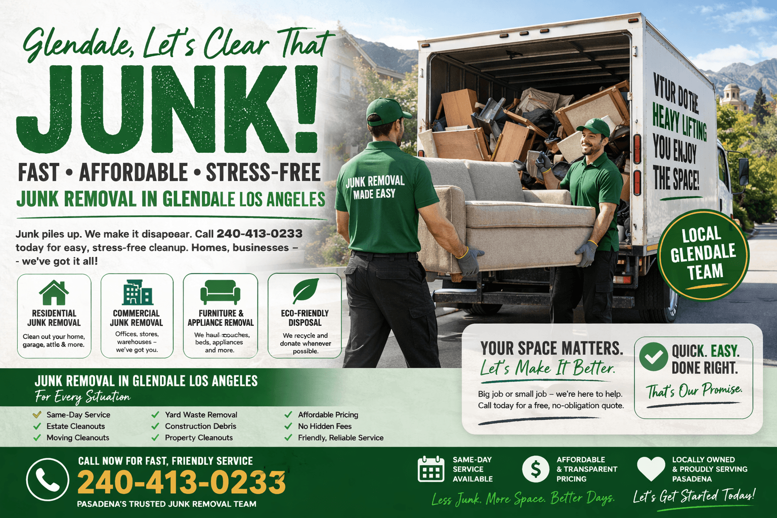 appliance removal in Glendale — Rapid Junk Pros