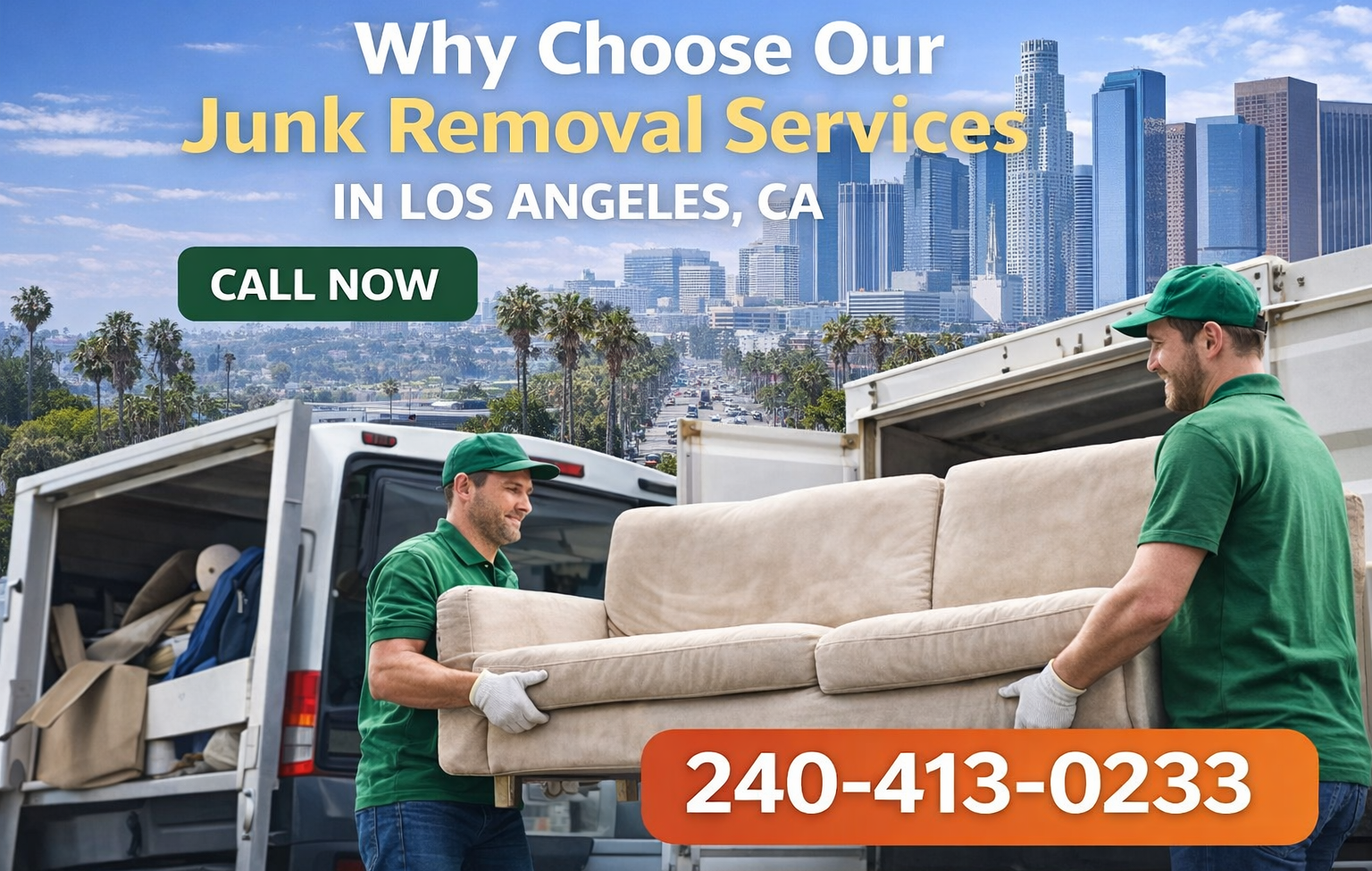 Why Choose Our Junk Removal Services in Los Angeles, CA Why Choose Our Junk Removal Services