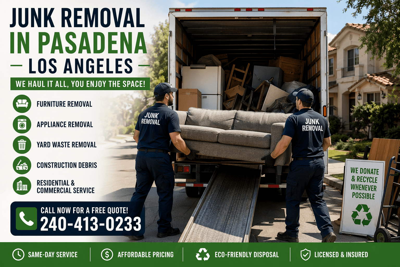 Best Junk Removal Services in Pasadena LA 2 Junk Removal Services in Pasadena LA — Rapid Junk Pros