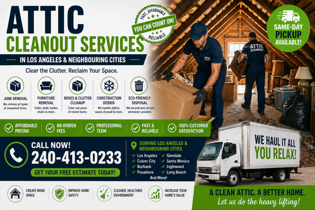 Attic Cleanout Services in Los Angeles