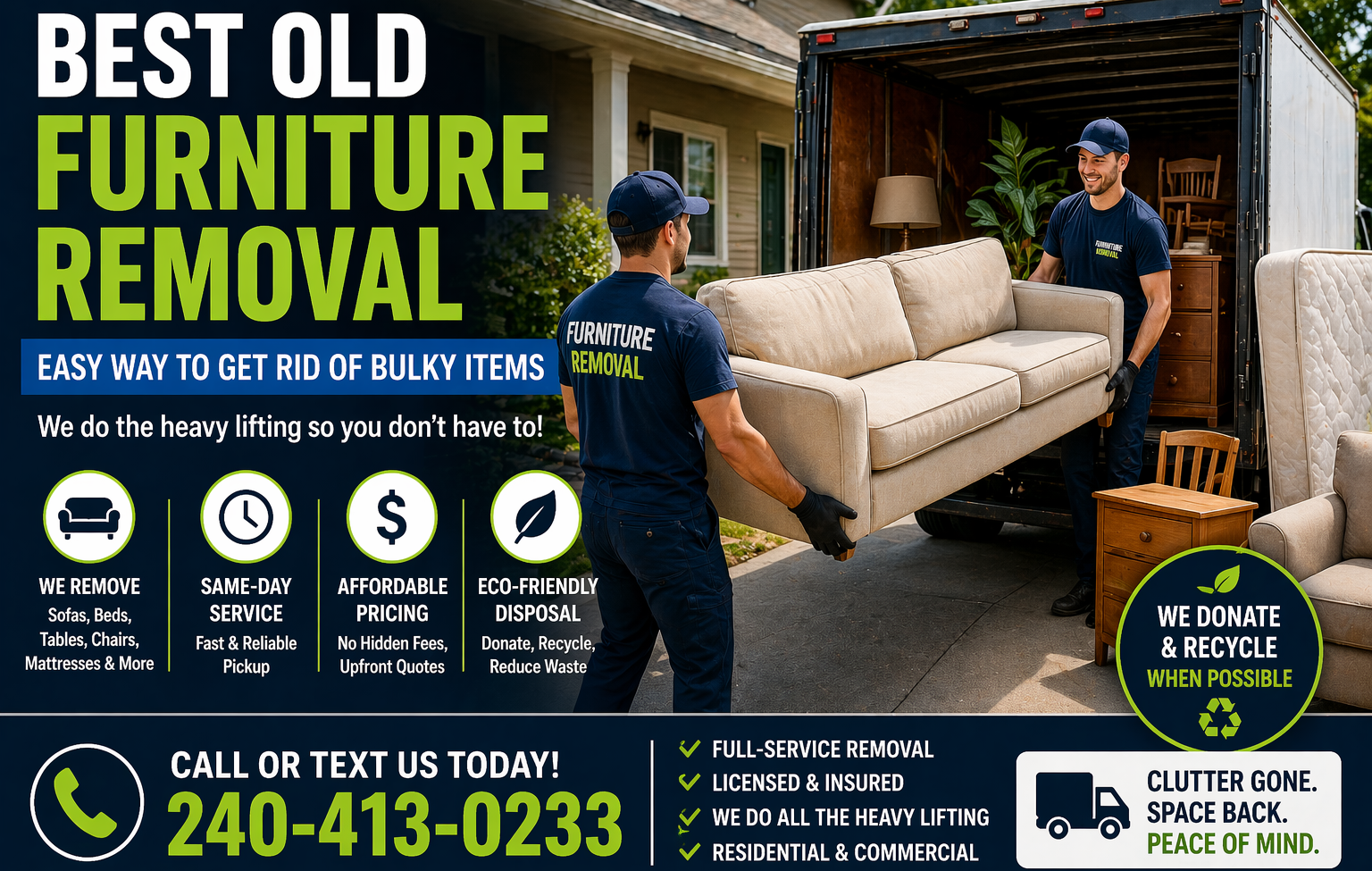 best old furniture removal