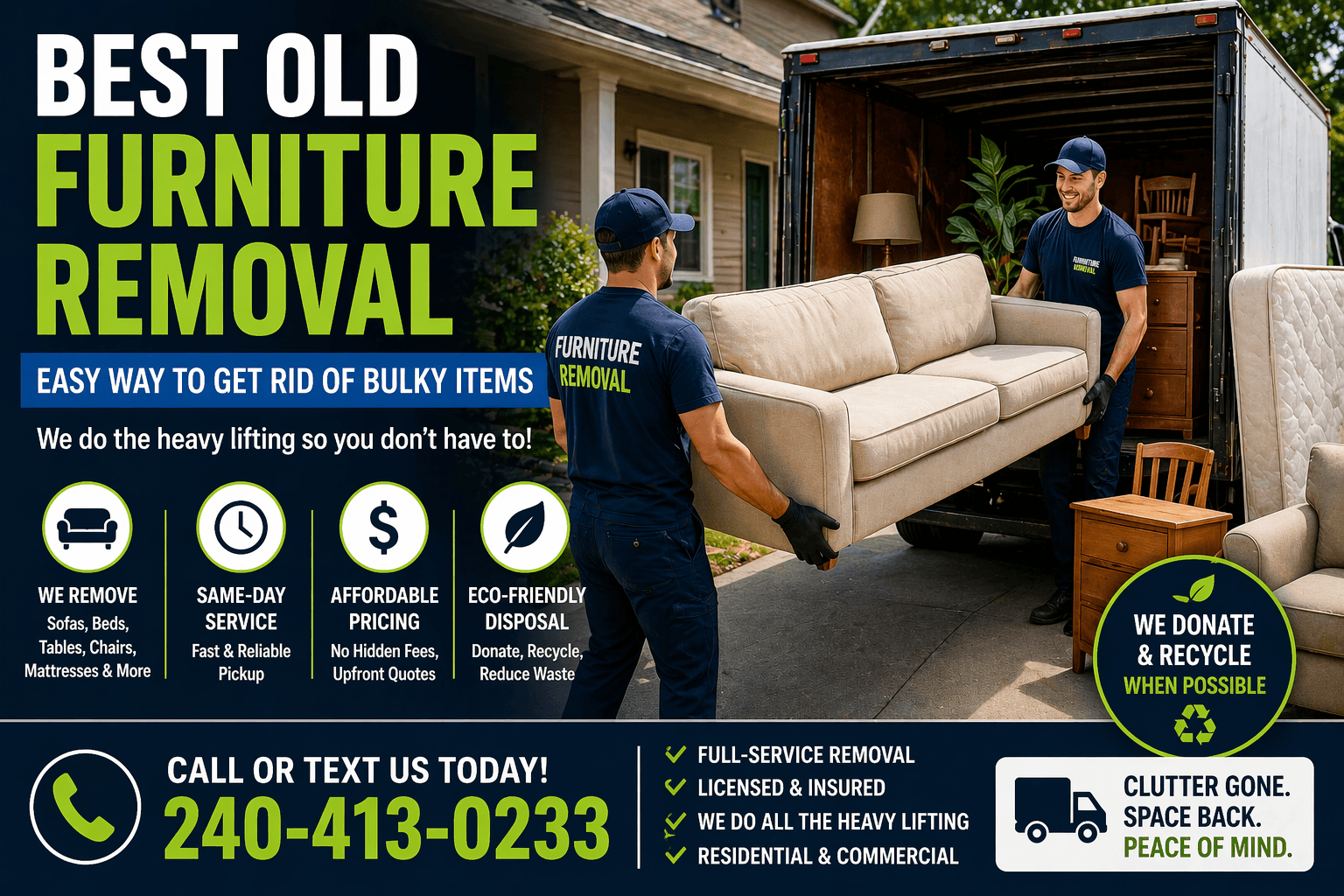 Best Old Furniture Removal — Rapid Junk Pros