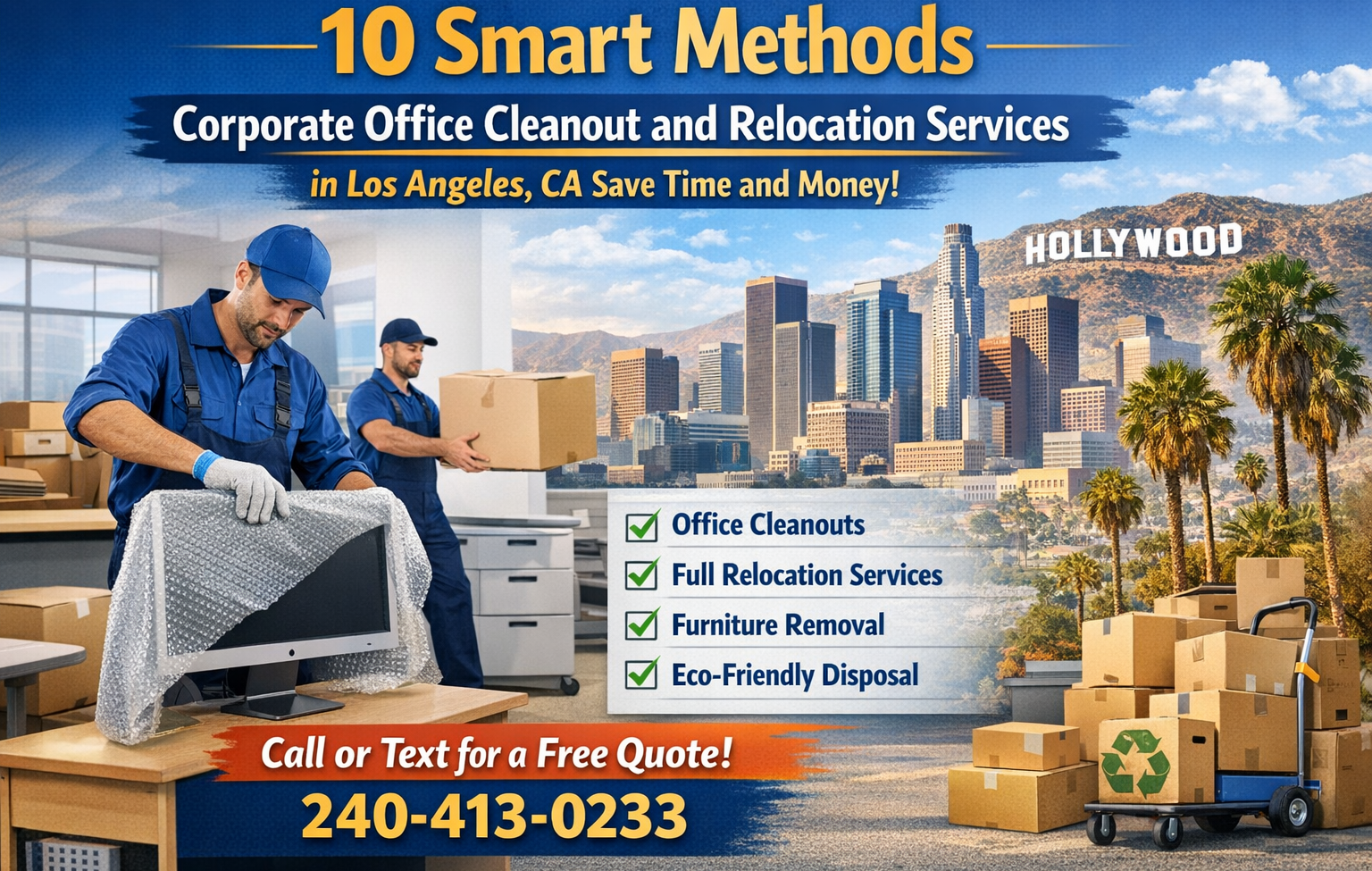 10 Smart Methods Corporate Office Cleanout and Relocation Services in Los Angeles