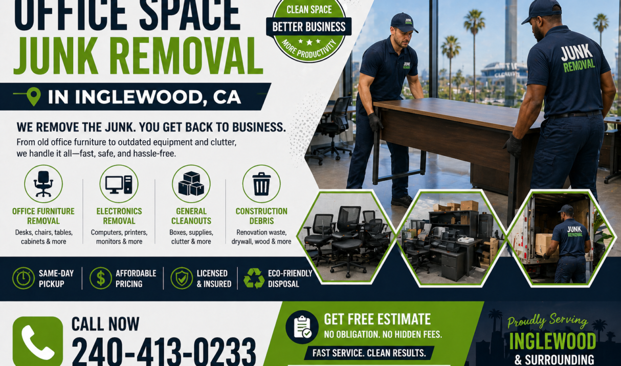 Office Space Junk Removal in Inglewood CA