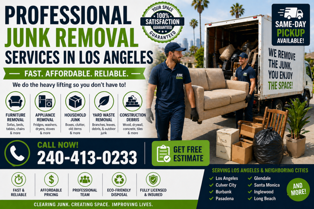 Professional Junk Removal Services in Los Angeles
