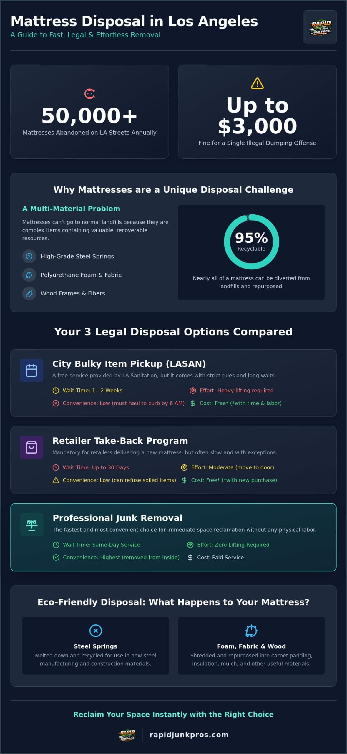 Mattress Disposal in Los Angeles: The Complete 2026 Guide to Fast, Legal Removal 2 Mattress Disposal Los Angeles: The Complete 2026 Guide to Fast, Legal Removal