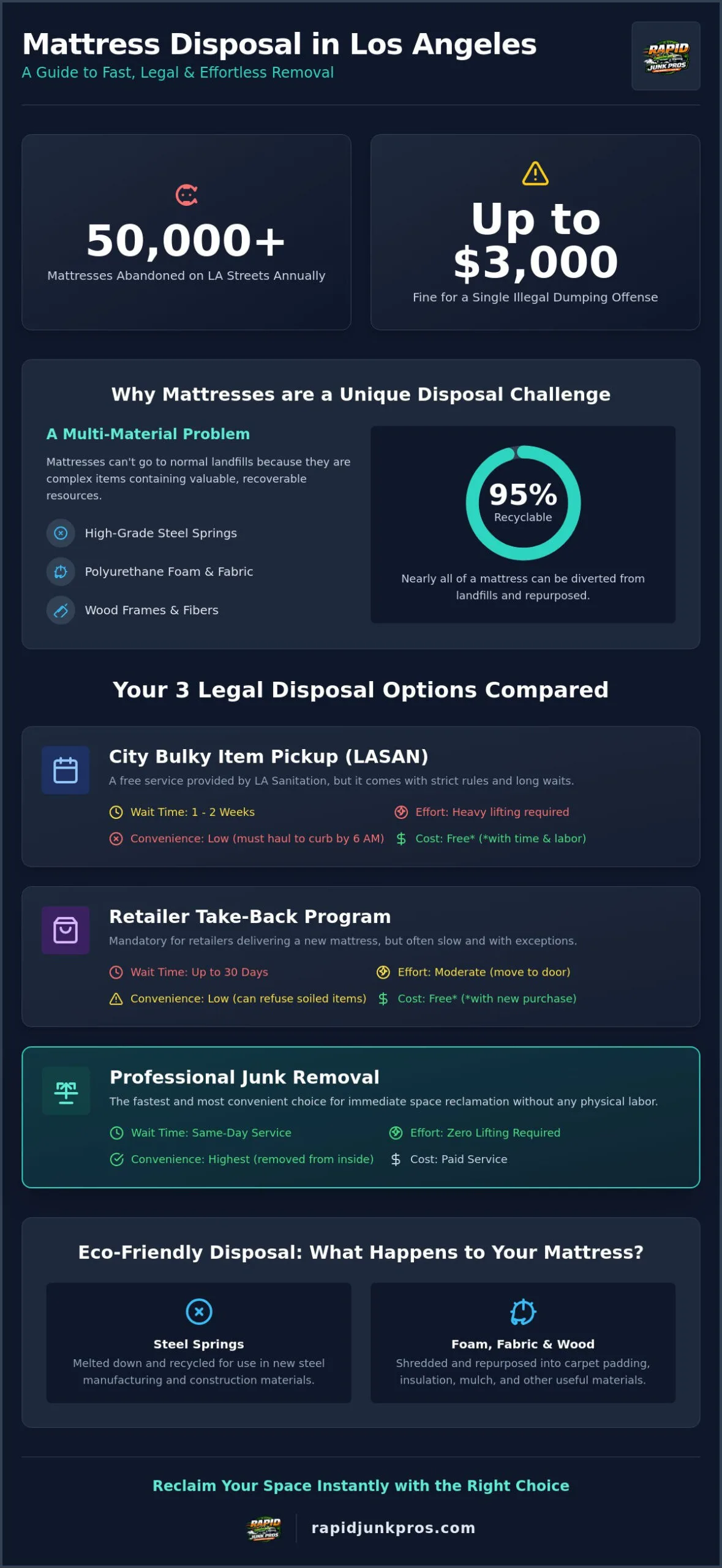 Mattress Disposal in Los Angeles: The Complete 2026 Guide to Fast, Legal Removal 2 Mattress Disposal Los Angeles: The Complete 2026 Guide to Fast, Legal Removal